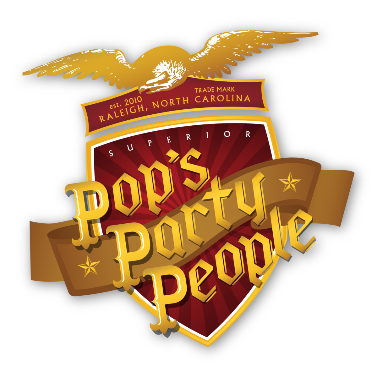 Pop's Party People Full Shield Logo